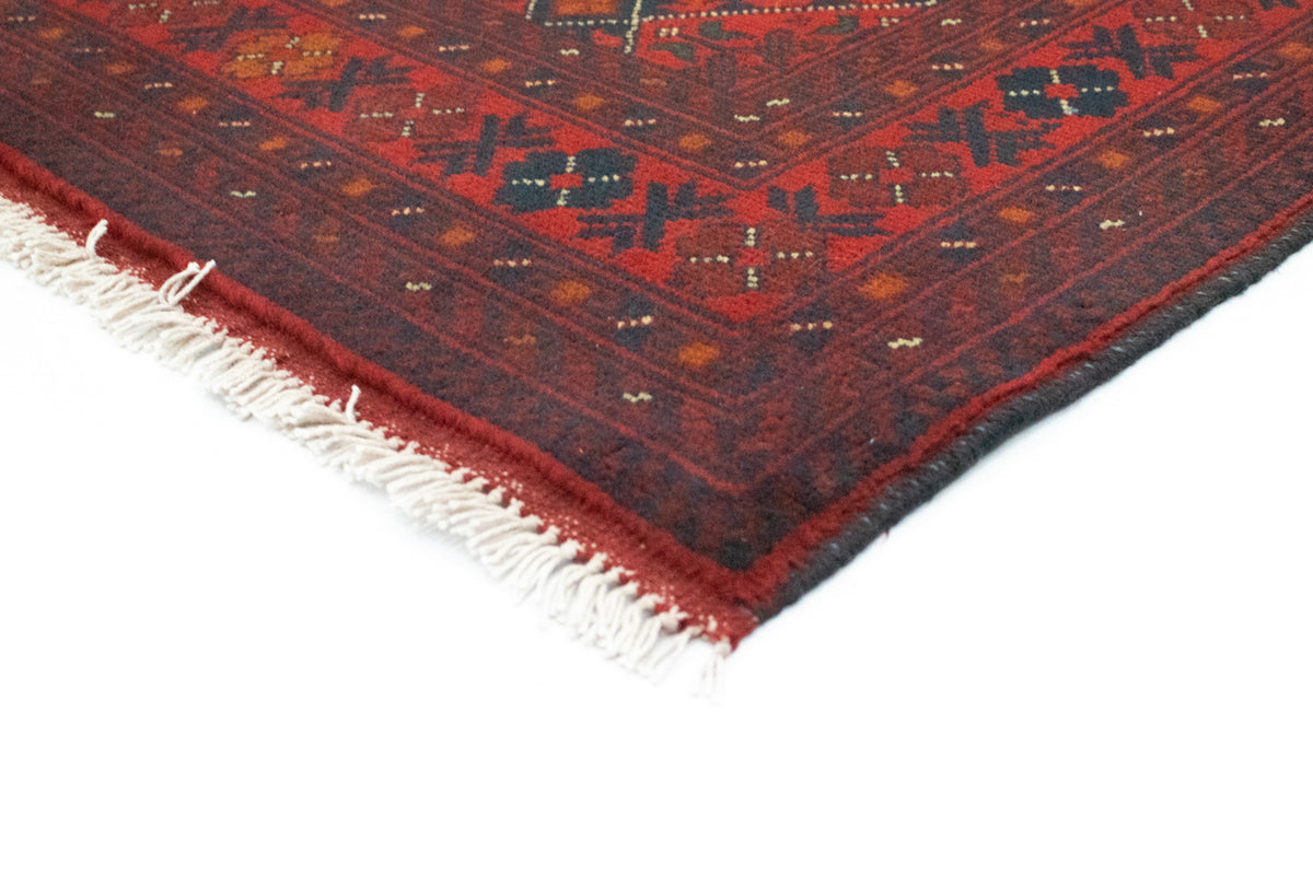 Alfombra afgana - Kunduz - 146 x 99 cm - rojo