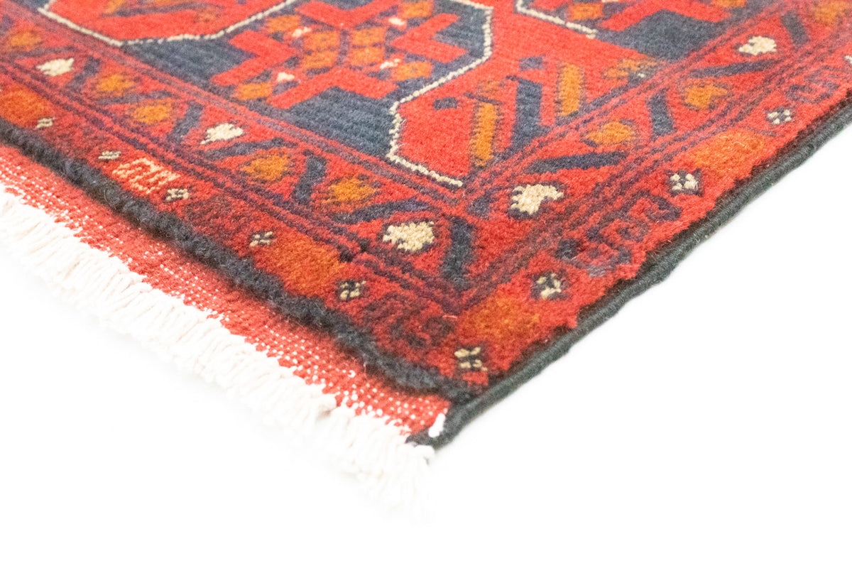 Alfombra afgana - Kunduz - 154 x 100 cm - rojo