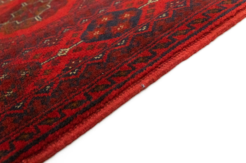 Alfombra afgana - Kunduz - 151 x 102 cm - rojo
