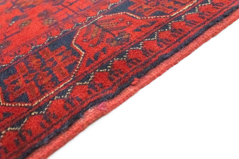 Alfombra afgana - Kunduz - 147 x 105 cm - rojo