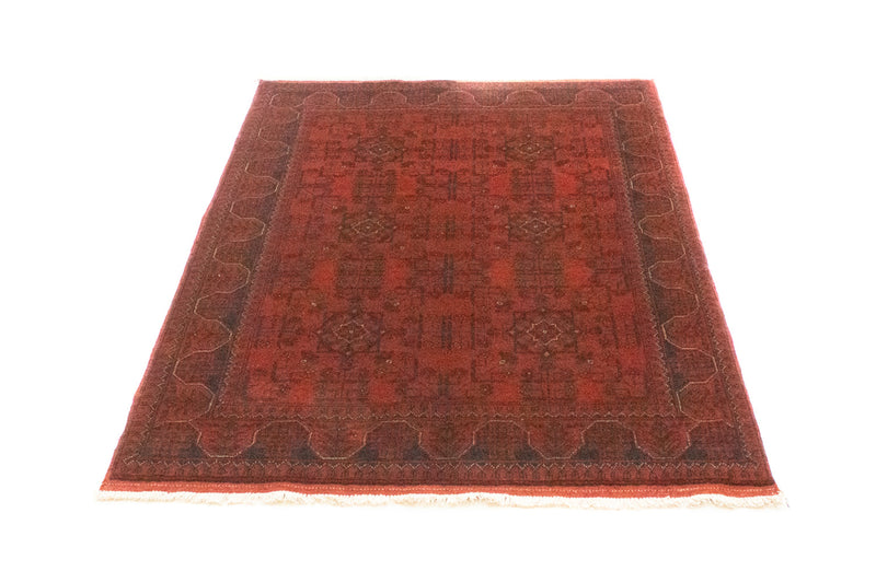 Alfombra afgana - Kunduz - 147 x 105 cm - rojo
