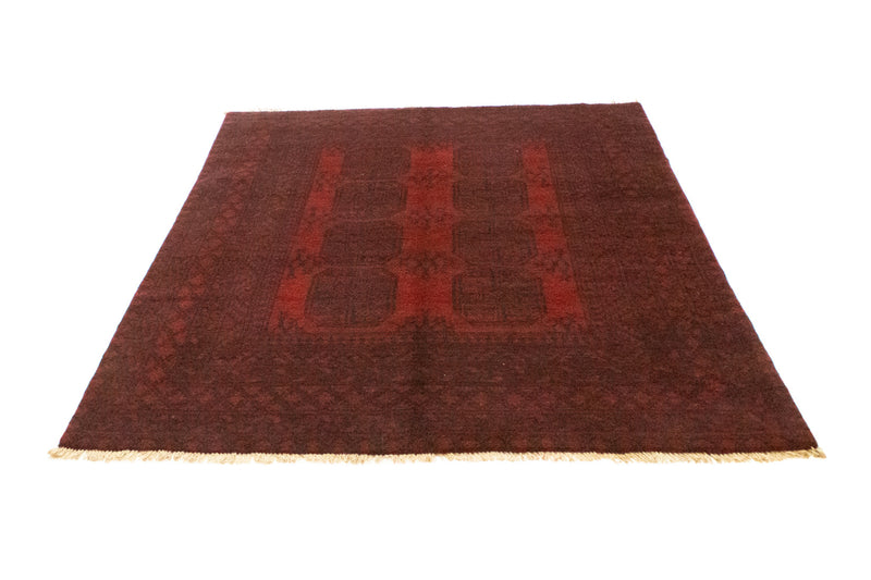 Alfombra afgana - Filpa - 194 x 152 cm - rojo