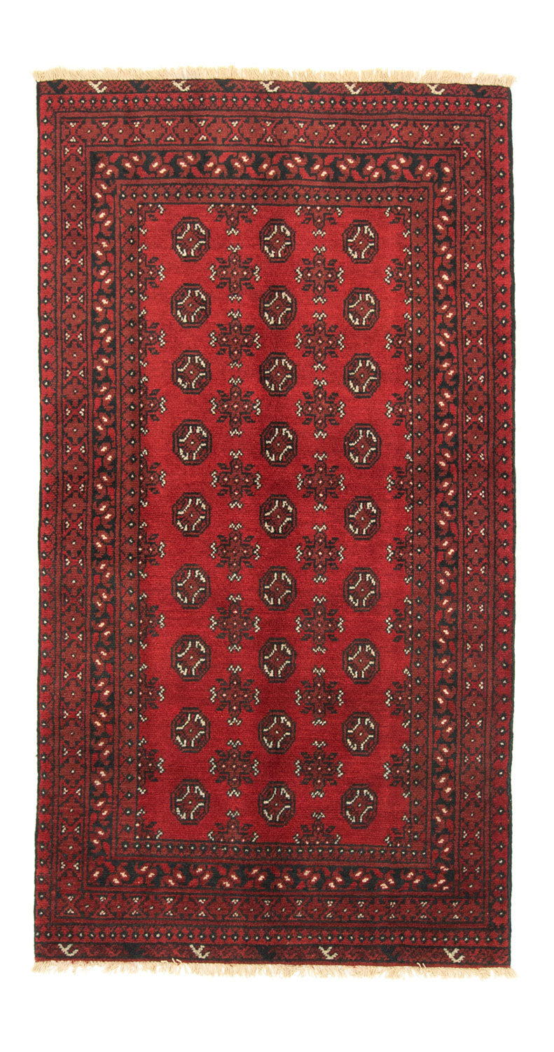 Alfombra afgana - Filpa - 192 x 101 cm - rojo