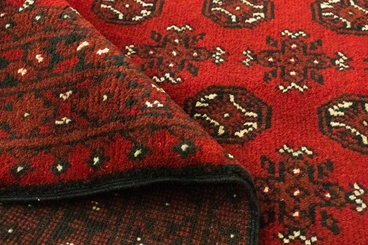 Alfombra afgana - Filpa - 192 x 101 cm - rojo