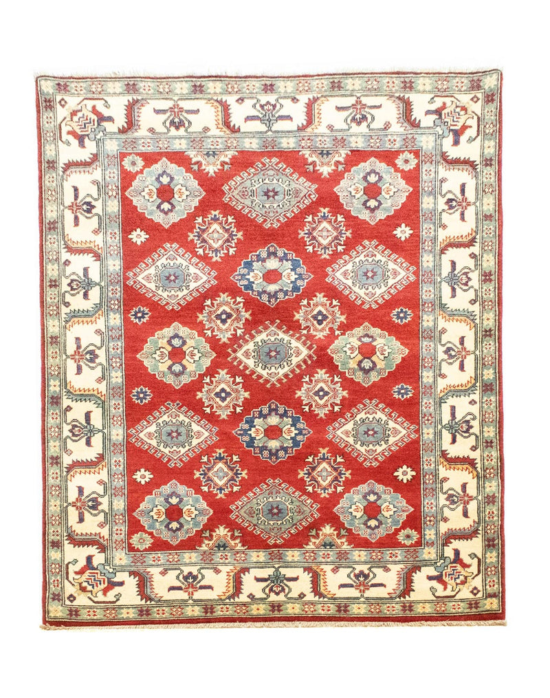 Alfombra Ziegler - Kazak - 199 x 146 cm - rojo oscuro