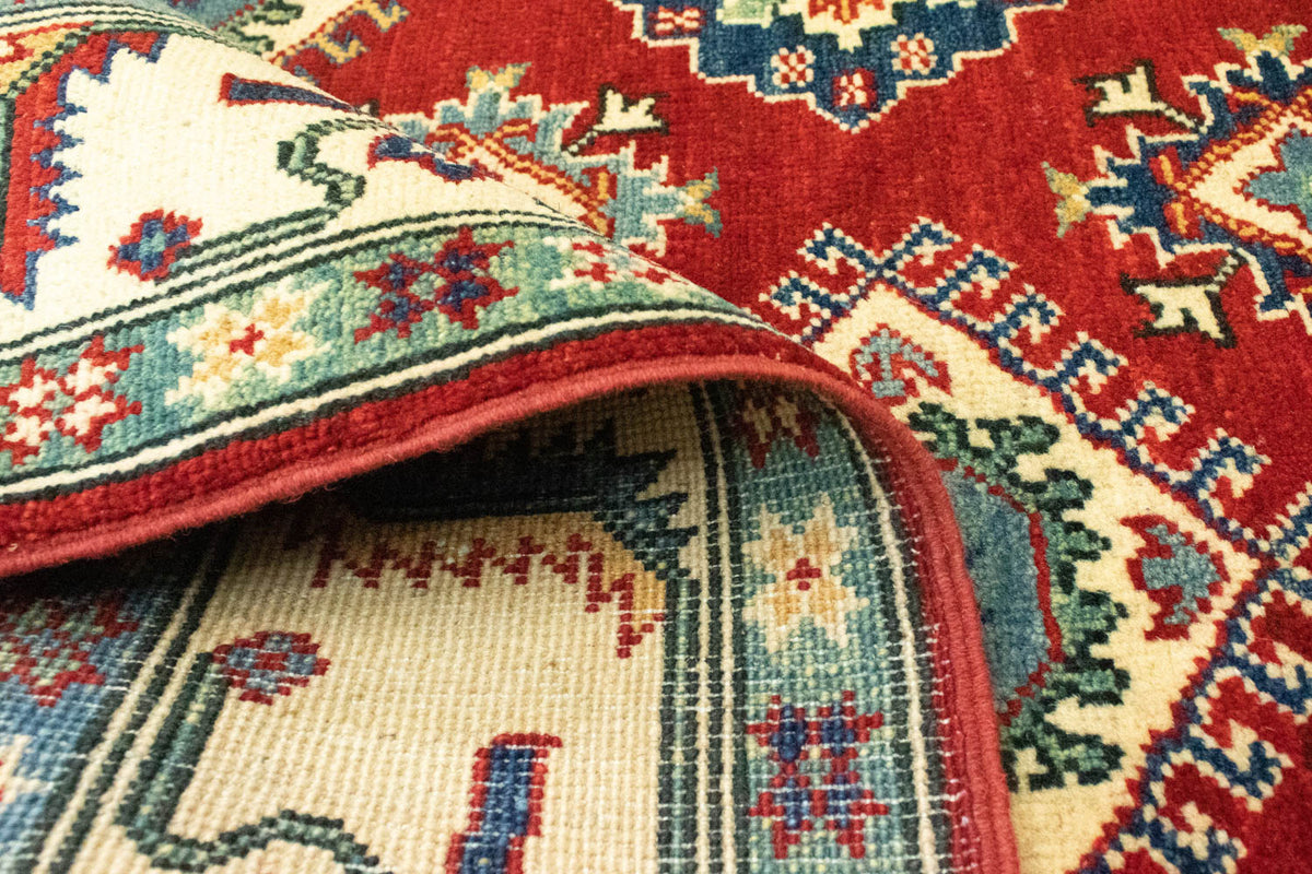 Alfombra Ziegler - Kazak - 199 x 146 cm - rojo oscuro