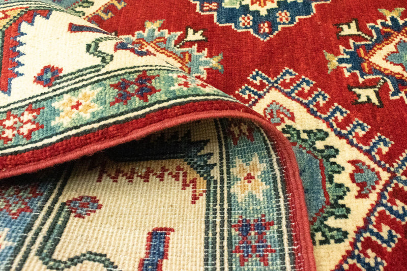 Alfombra Ziegler - Kazak - 199 x 146 cm - rojo oscuro