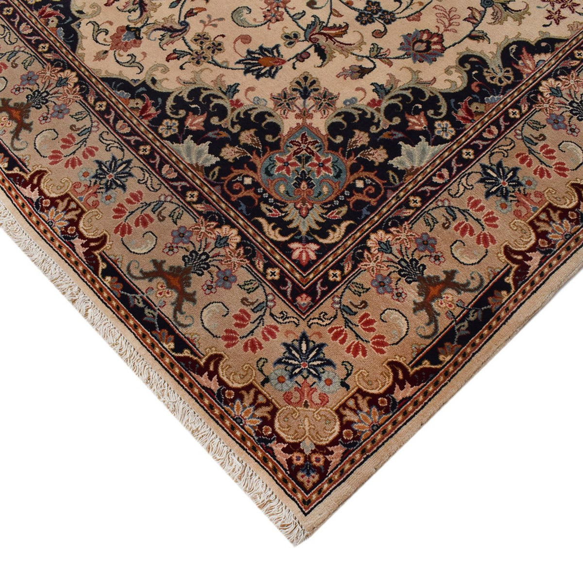 Alfombra persa - Keshan - 302 x 197 cm - beige