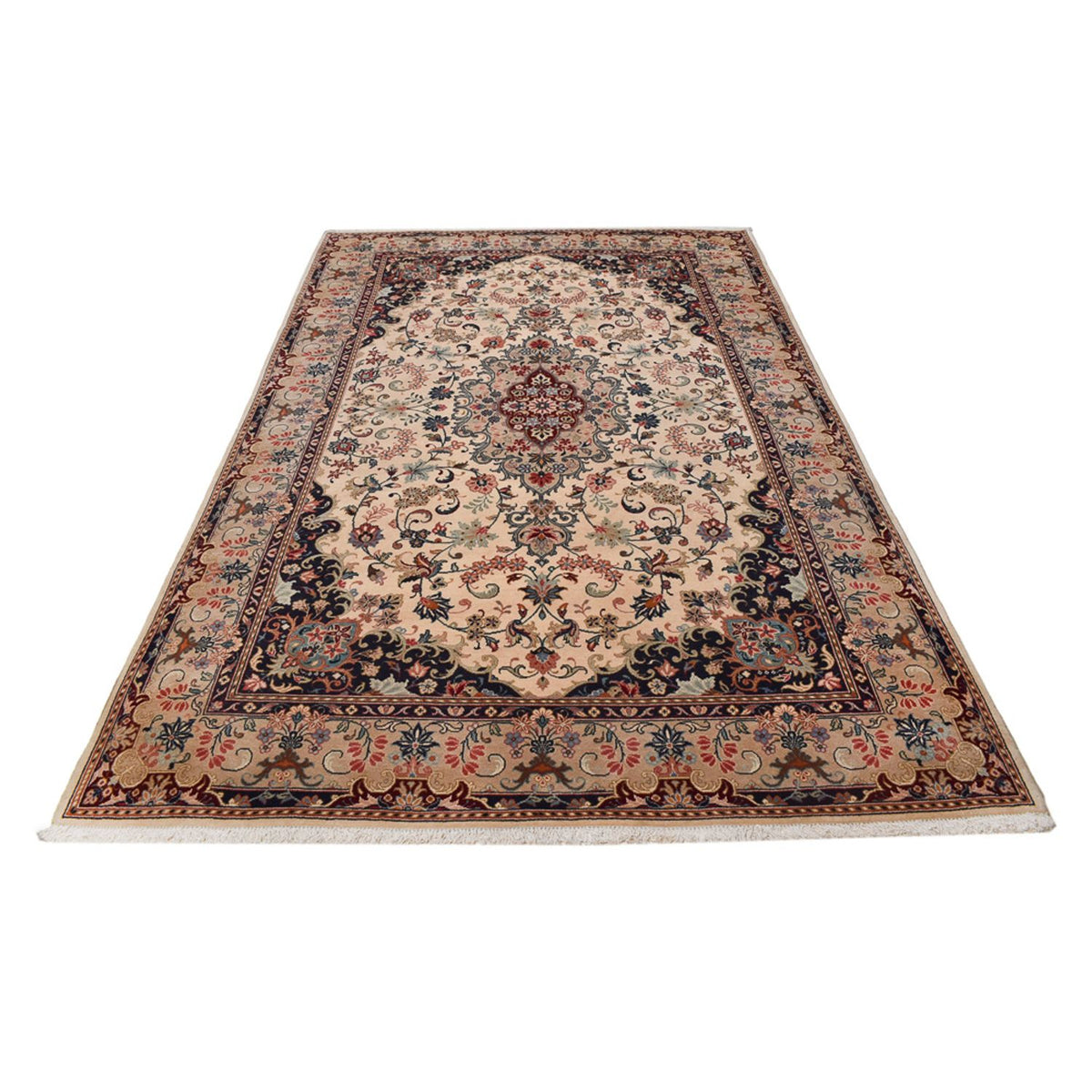 Alfombra persa - Keshan - 302 x 197 cm - beige