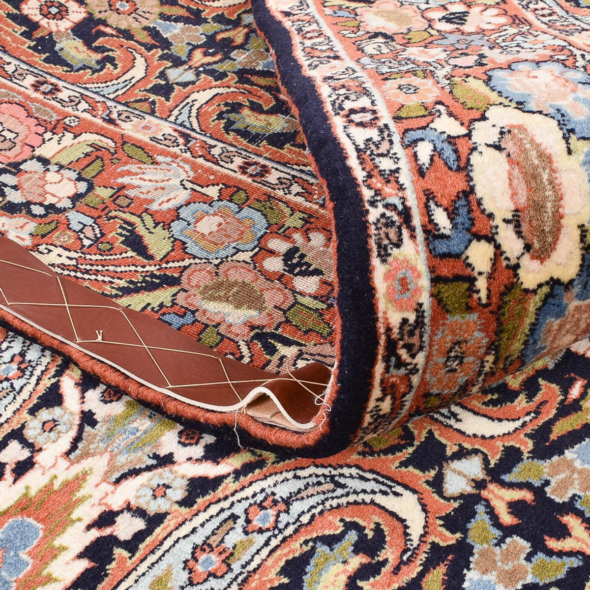 Alfombra persa - Bidjar - 226 x 169 cm - chocolate claro