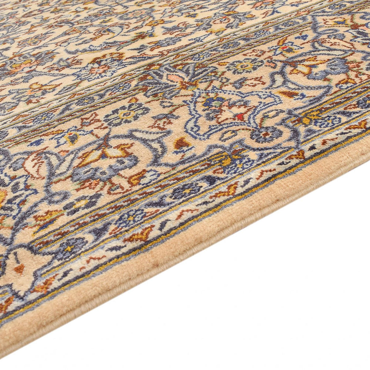 Alfombra persa - Keshan - 217 x 138 cm - crema