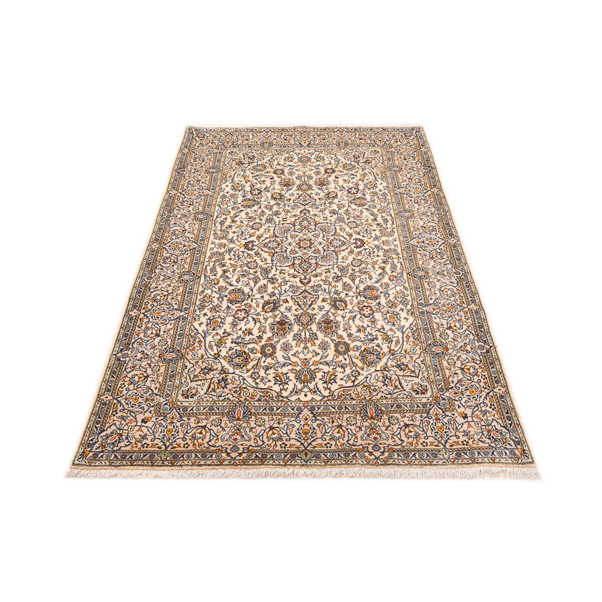 Alfombra persa - Keshan - 217 x 138 cm - crema