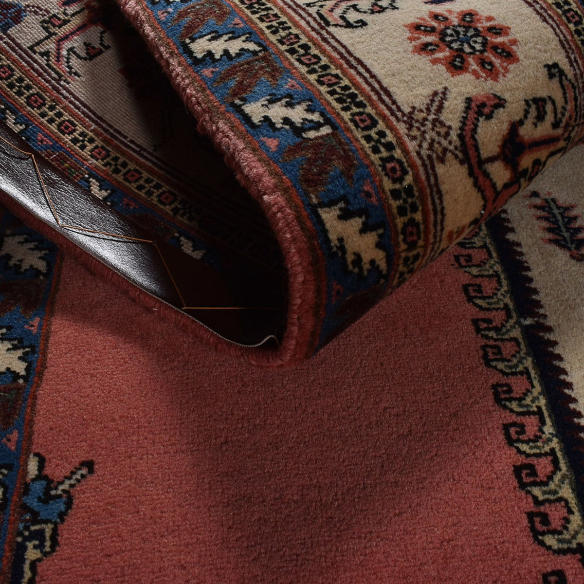 Alfombra persa - Nómada - 280 x 197 cm - rojo claro