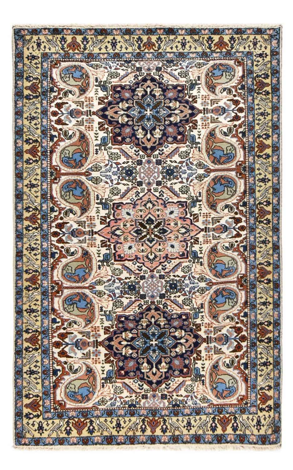 Alfombra persa - Nómada - 205 x 132 cm - multicolor