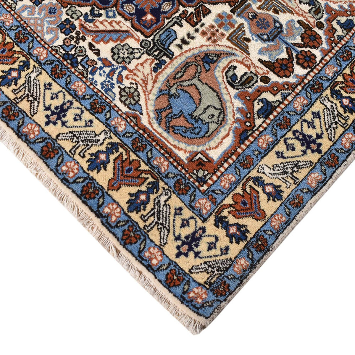 Alfombra persa - Nómada - 205 x 132 cm - multicolor
