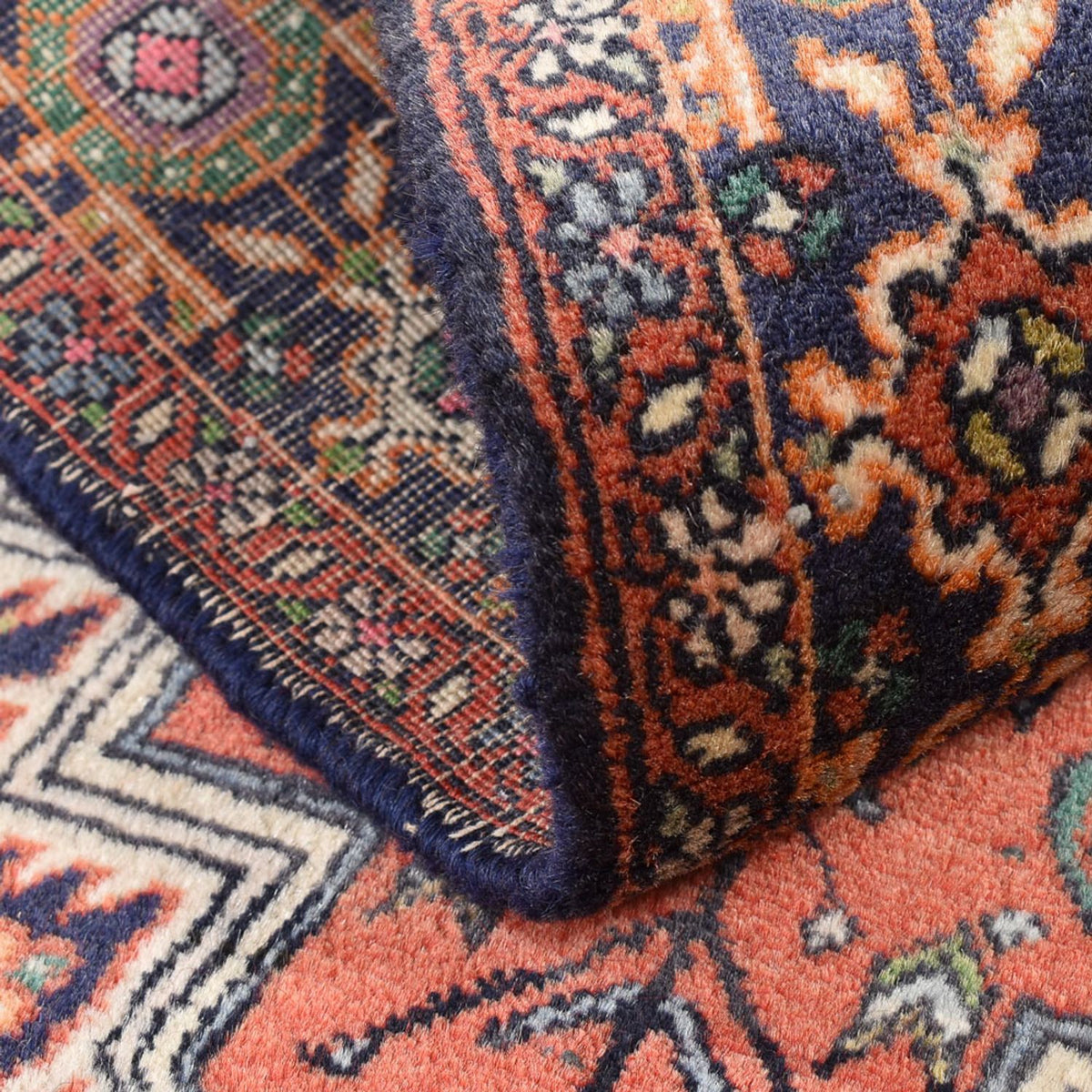 Alfombra persa - Nómada - 135 x 75 cm - terracota