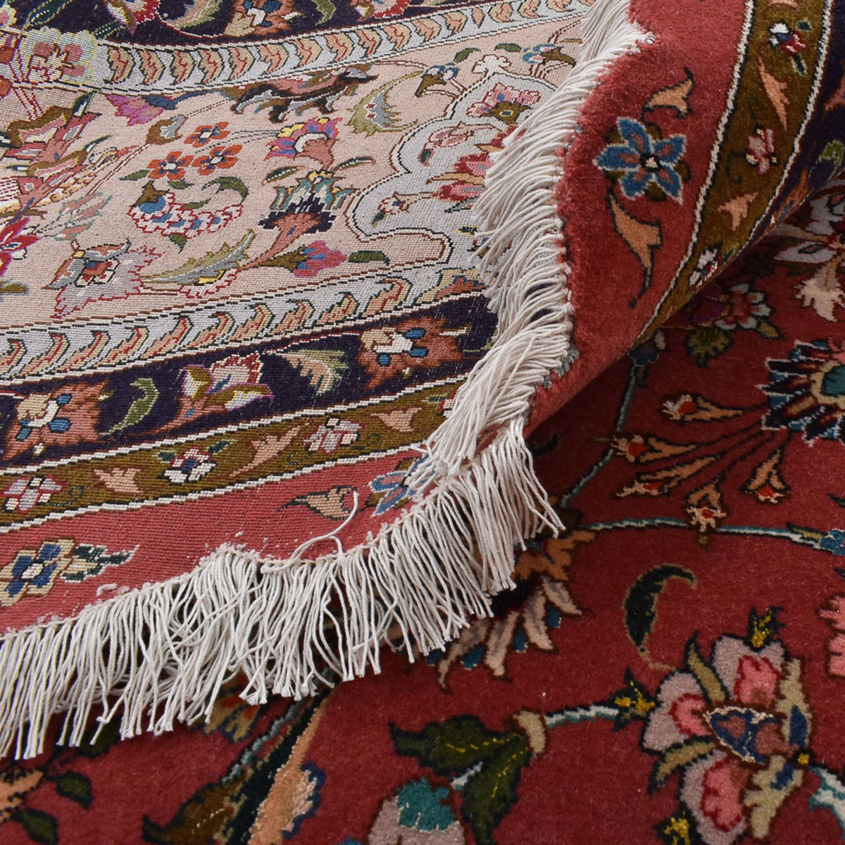 Alfombra Persa - Tabriz - Prima redondo  - 300 x 300 cm - rojo