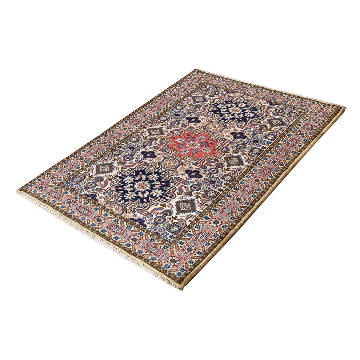 Alfombra persa - Nómada - 200 x 142 cm - multicolor