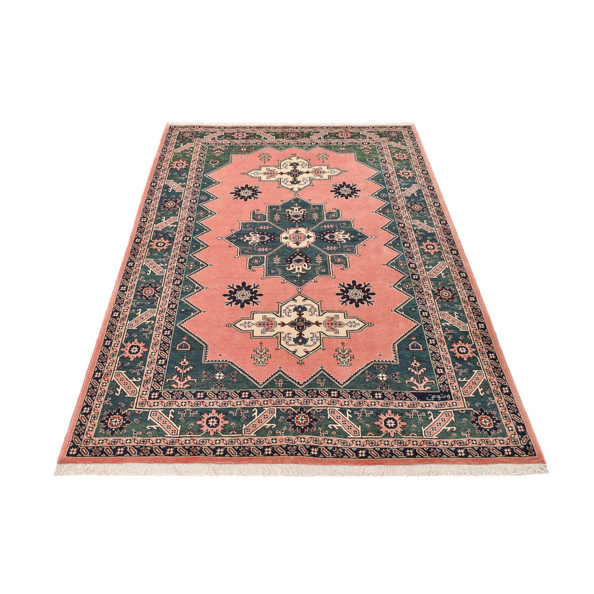 Alfombra persa - Nómada - 248 x 174 cm - rojo claro