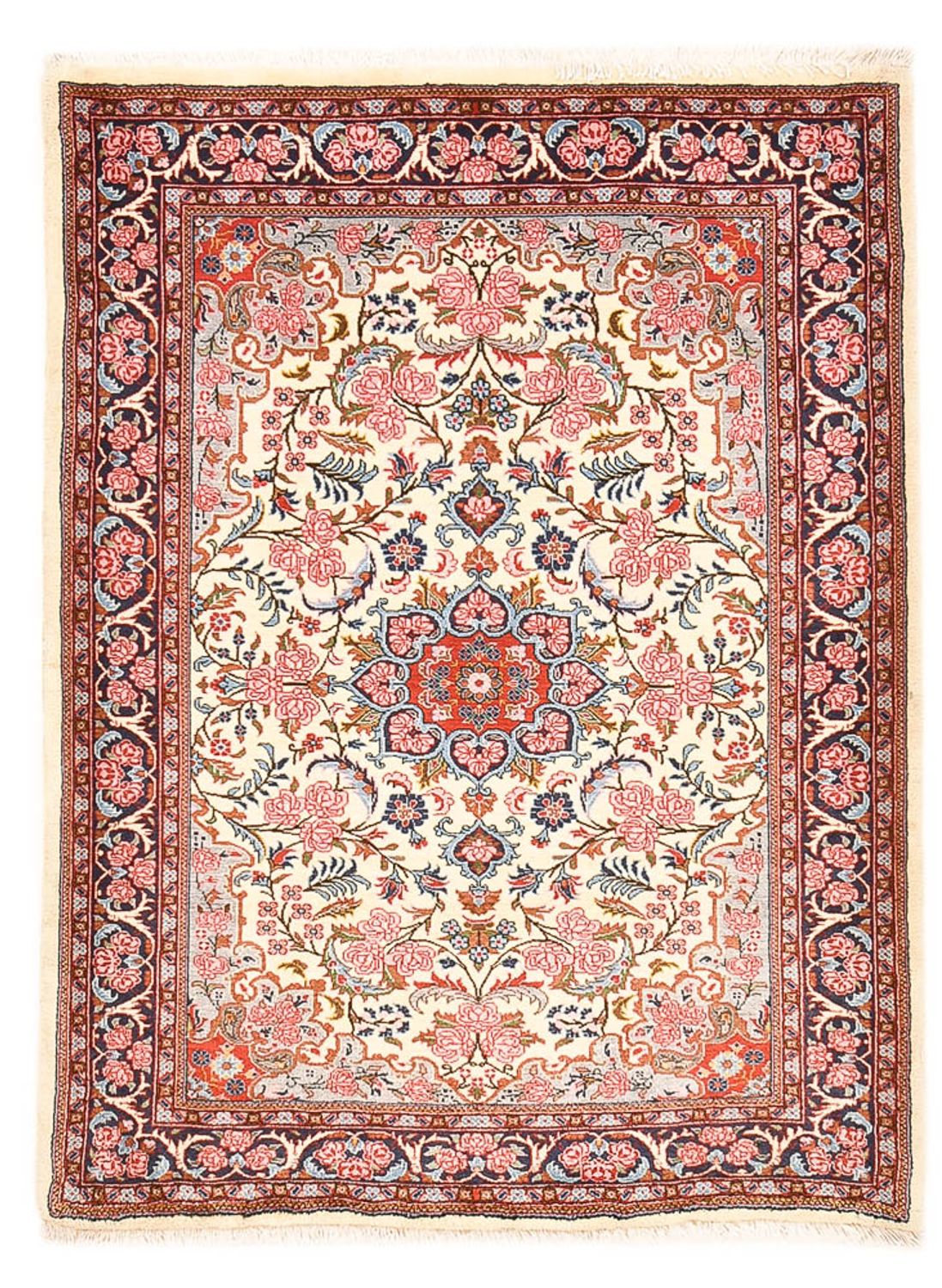 Alfombra persa - Nómada - 164 x 120 cm - rosa