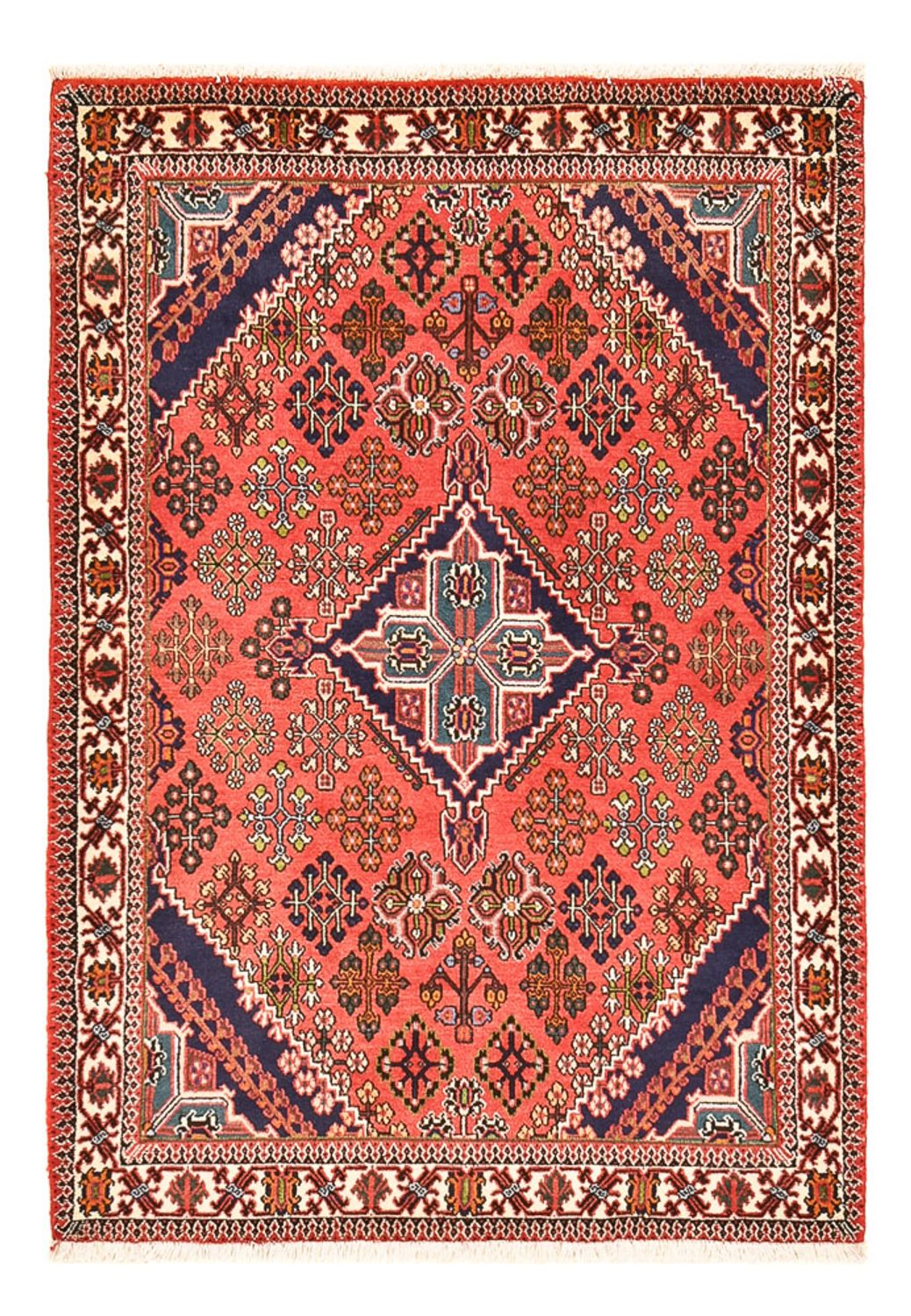 Alfombra persa - Nómada - 160 x 110 cm - rojo claro