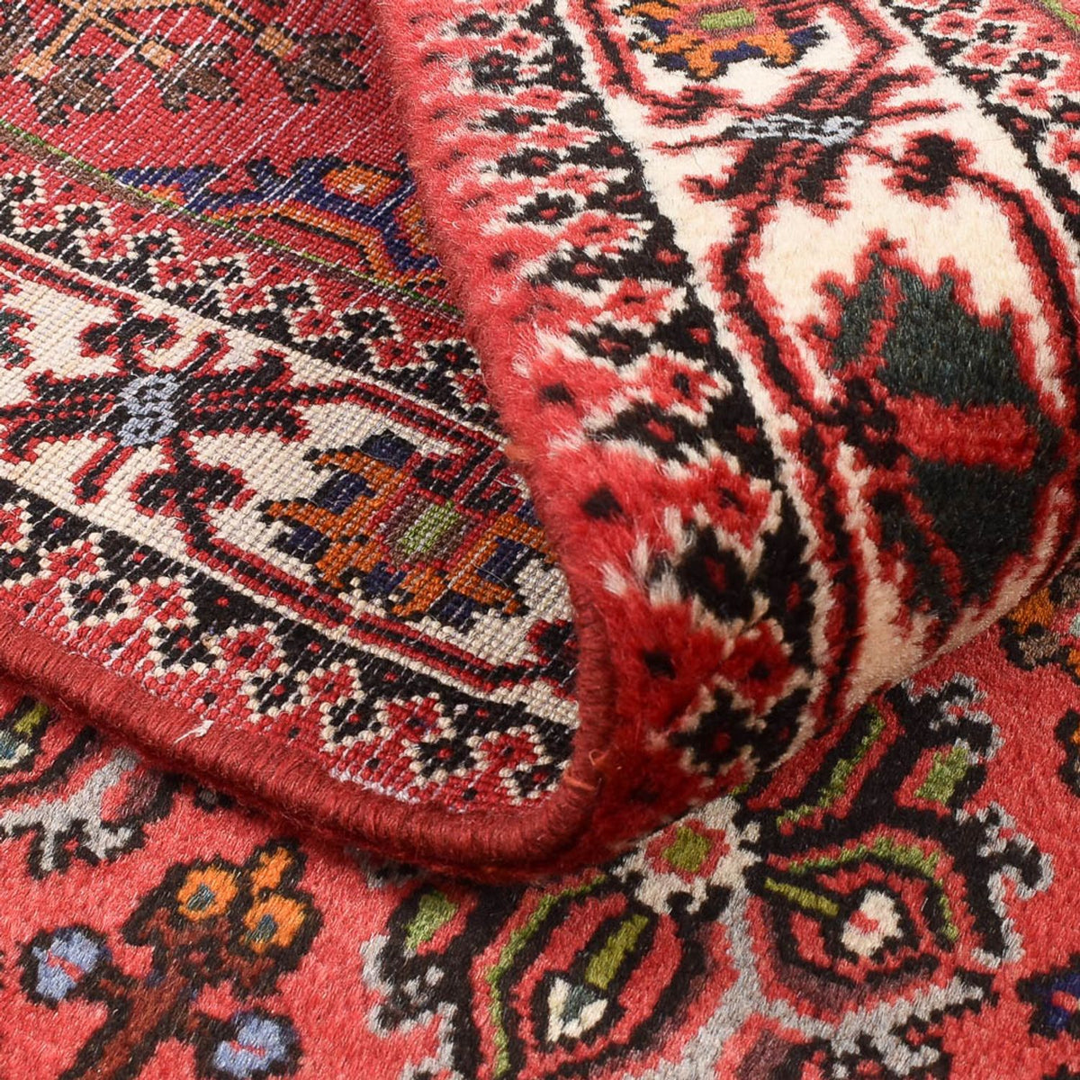 Alfombra persa - Nómada - 160 x 110 cm - rojo claro