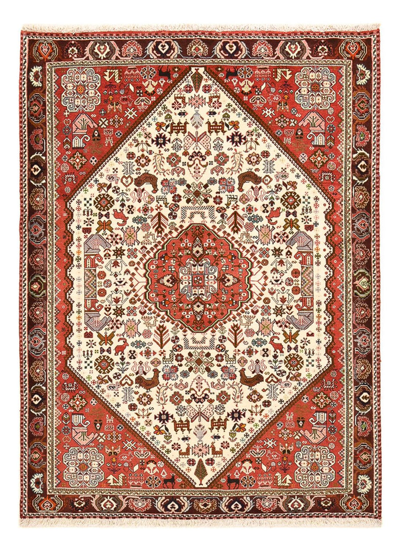 Alfombra Gabbeh - Persa Kashkuli - 200 x 150 cm - crema