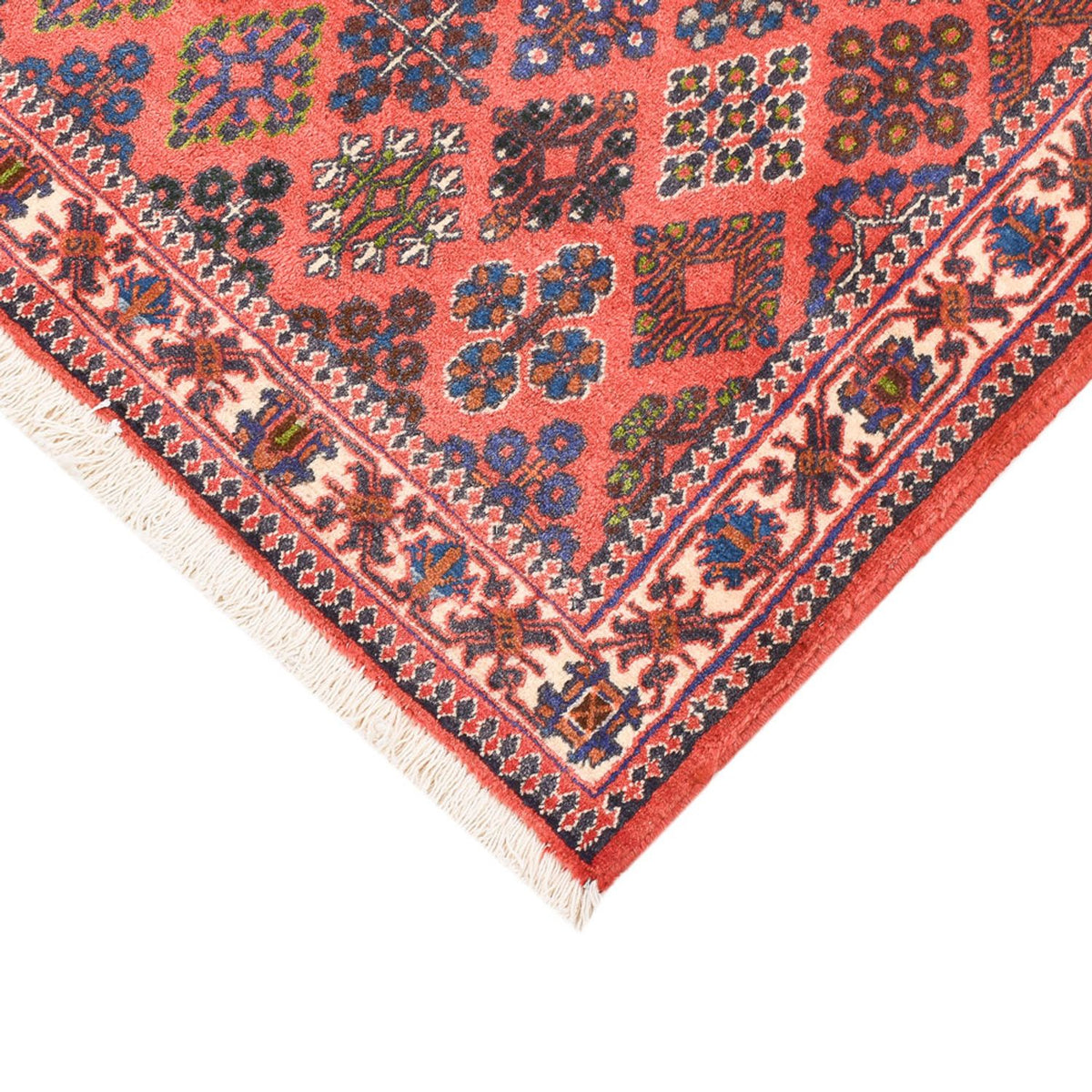 Alfombra Gabbeh - Persa Kashkuli - 155 x 114 cm - rojo claro