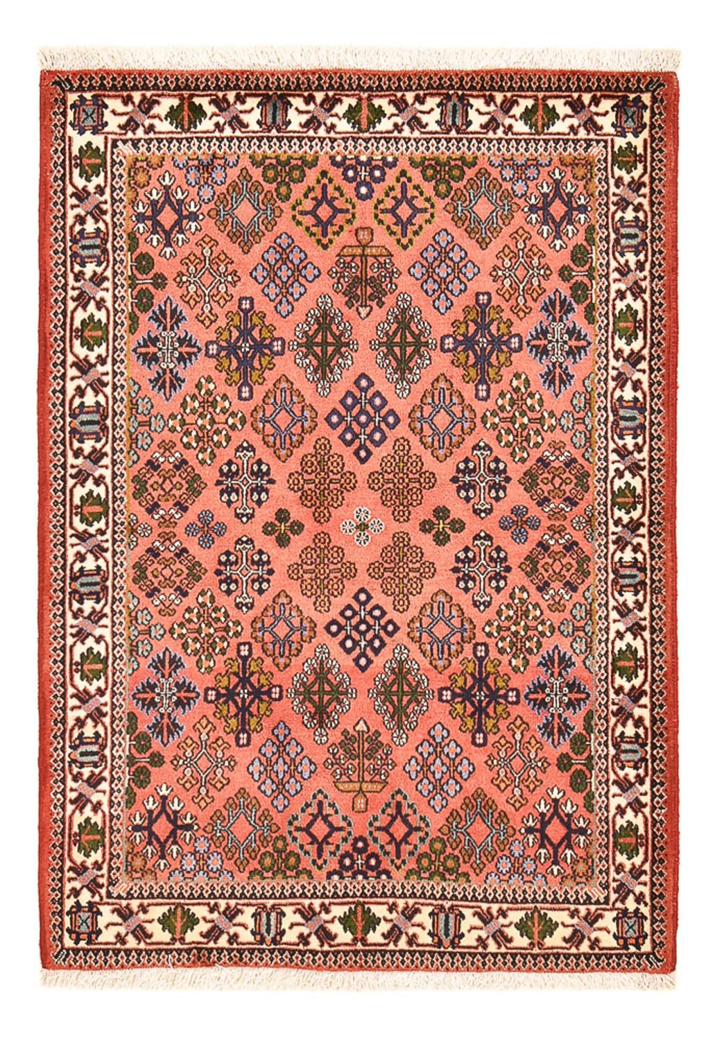 Alfombra persa - Nómada - 165 x 116 cm - rojo claro