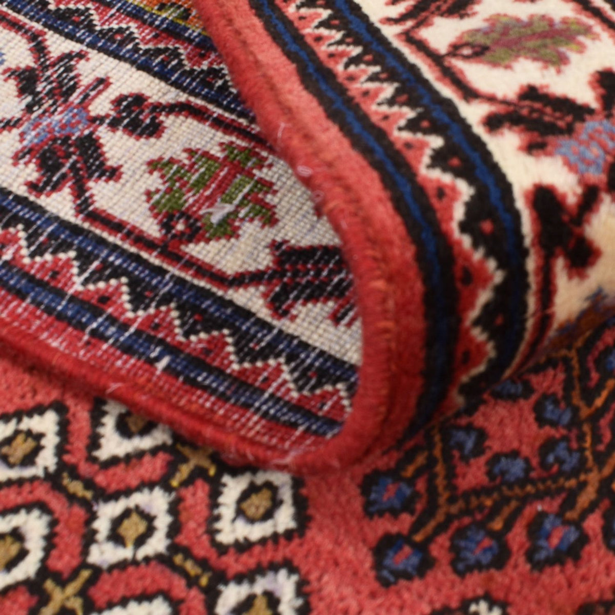 Alfombra persa - Nómada - 161 x 111 cm - rojo claro