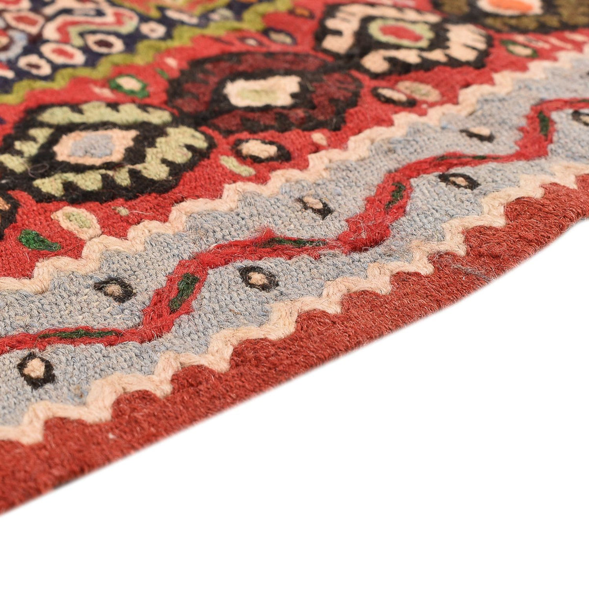 Alfombra Kelim - Oriental - 150 x 118 cm - terracota