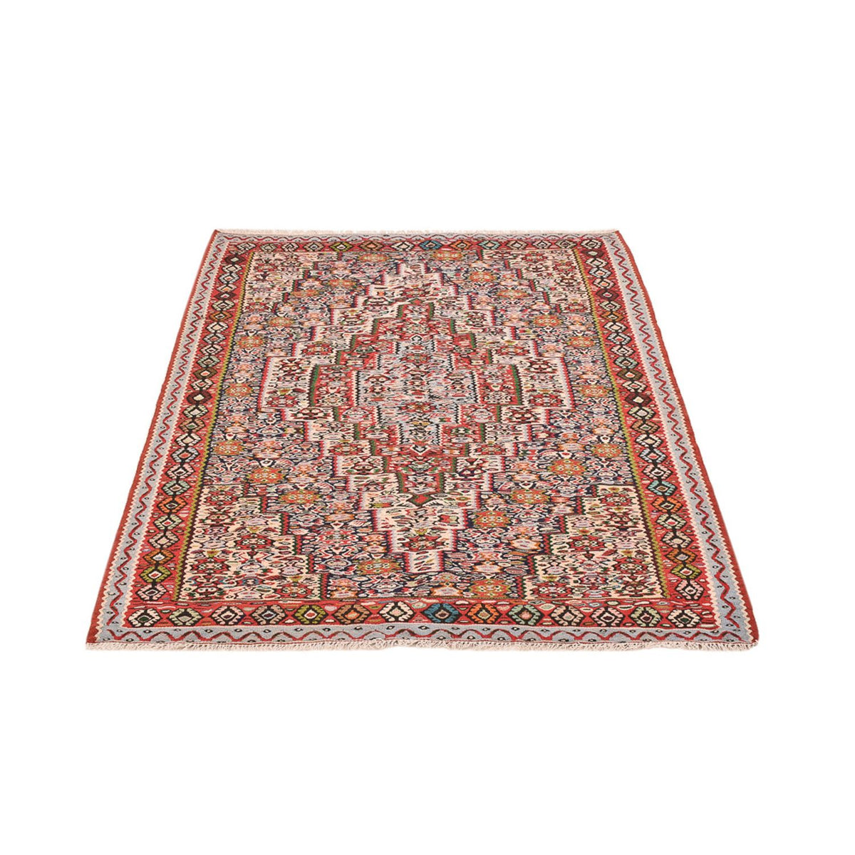 Alfombra Kelim - Oriental - 150 x 118 cm - terracota