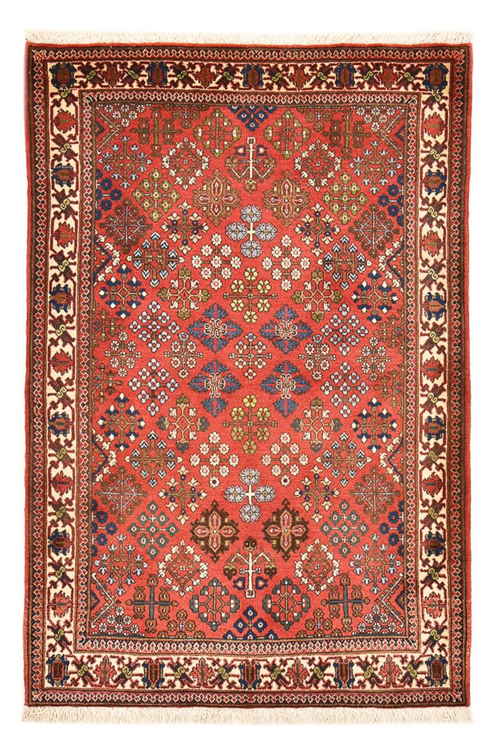 Alfombra persa - Nómada - 167 x 112 cm - rojo