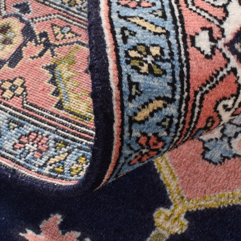 Alfombra persa - Nómada - 206 x 150 cm - azul oscuro