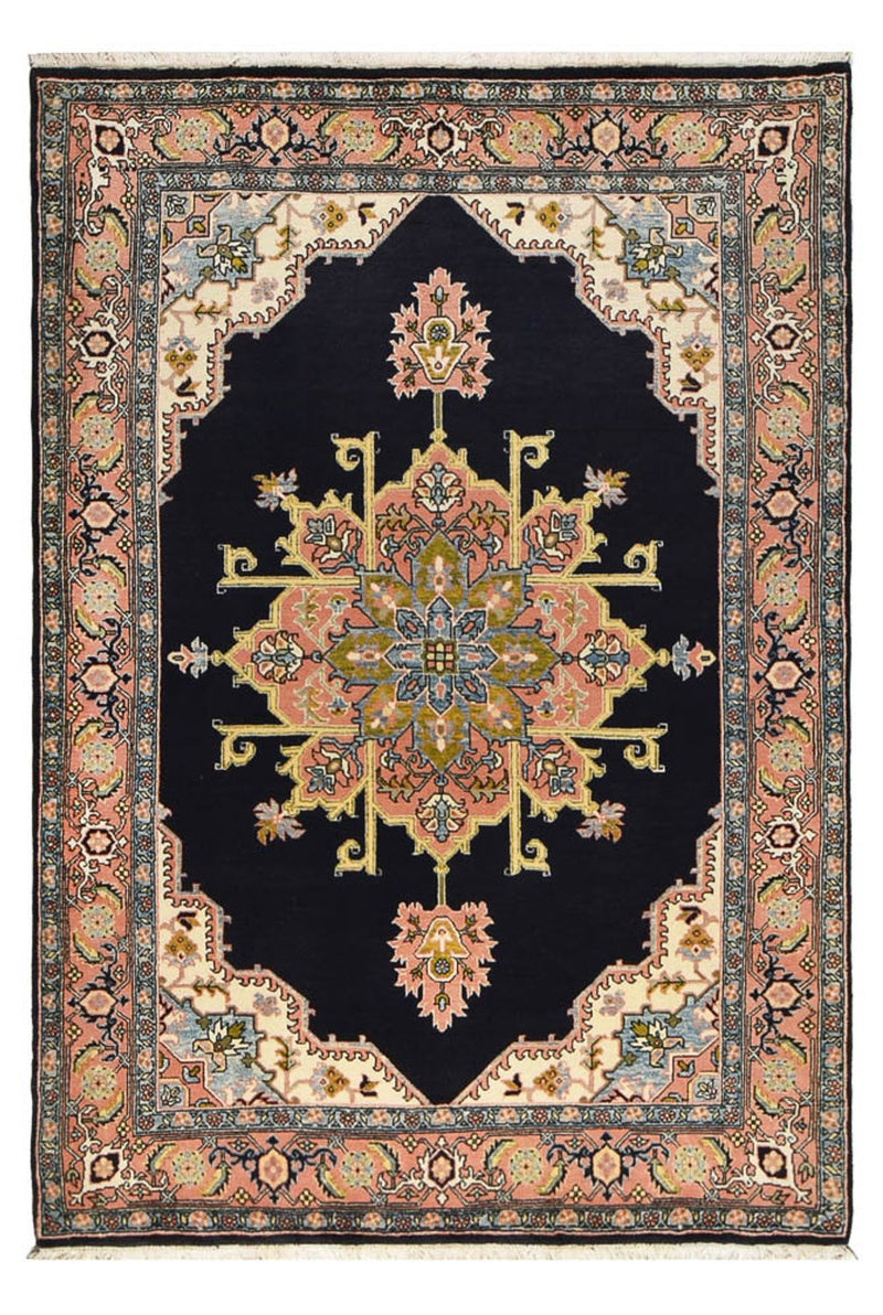 Alfombra persa - Nómada - 218 x 150 cm - azul oscuro