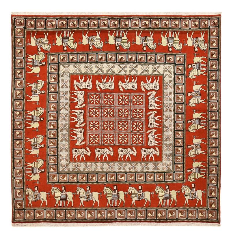 Alfombra Persa - Tabriz - Real cuadrado  - 255 x 245 cm - multicolor