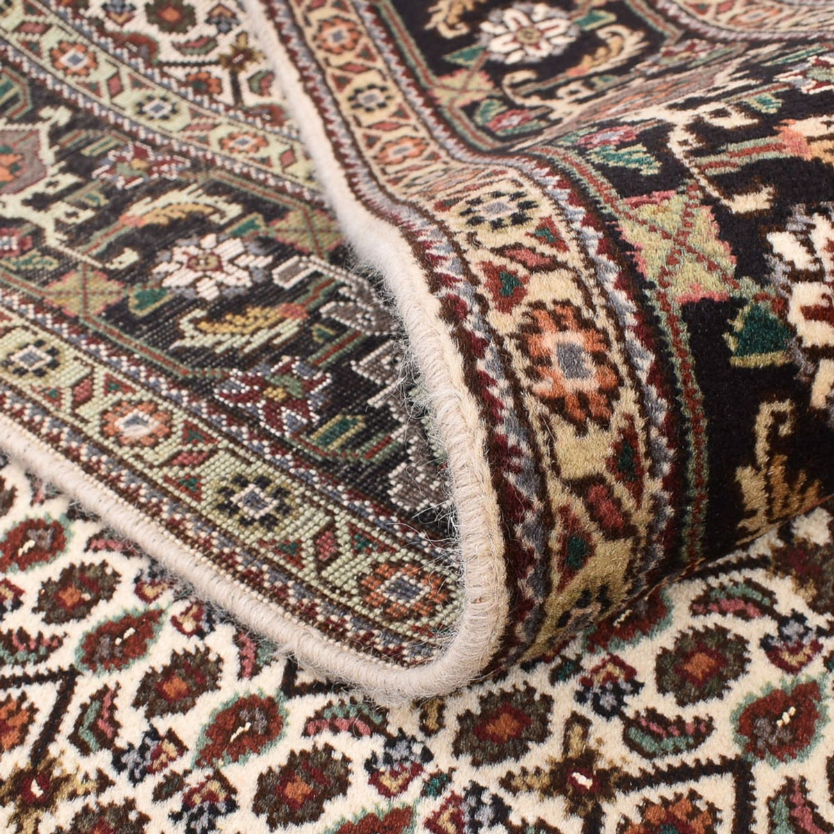 Alfombra Persa - Tabriz - Real cuadrado - 200 x 200 cm - marrón claro