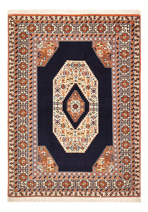Alfombra Persa - Tabriz - Real - 142 x 100 cm - azul oscuro