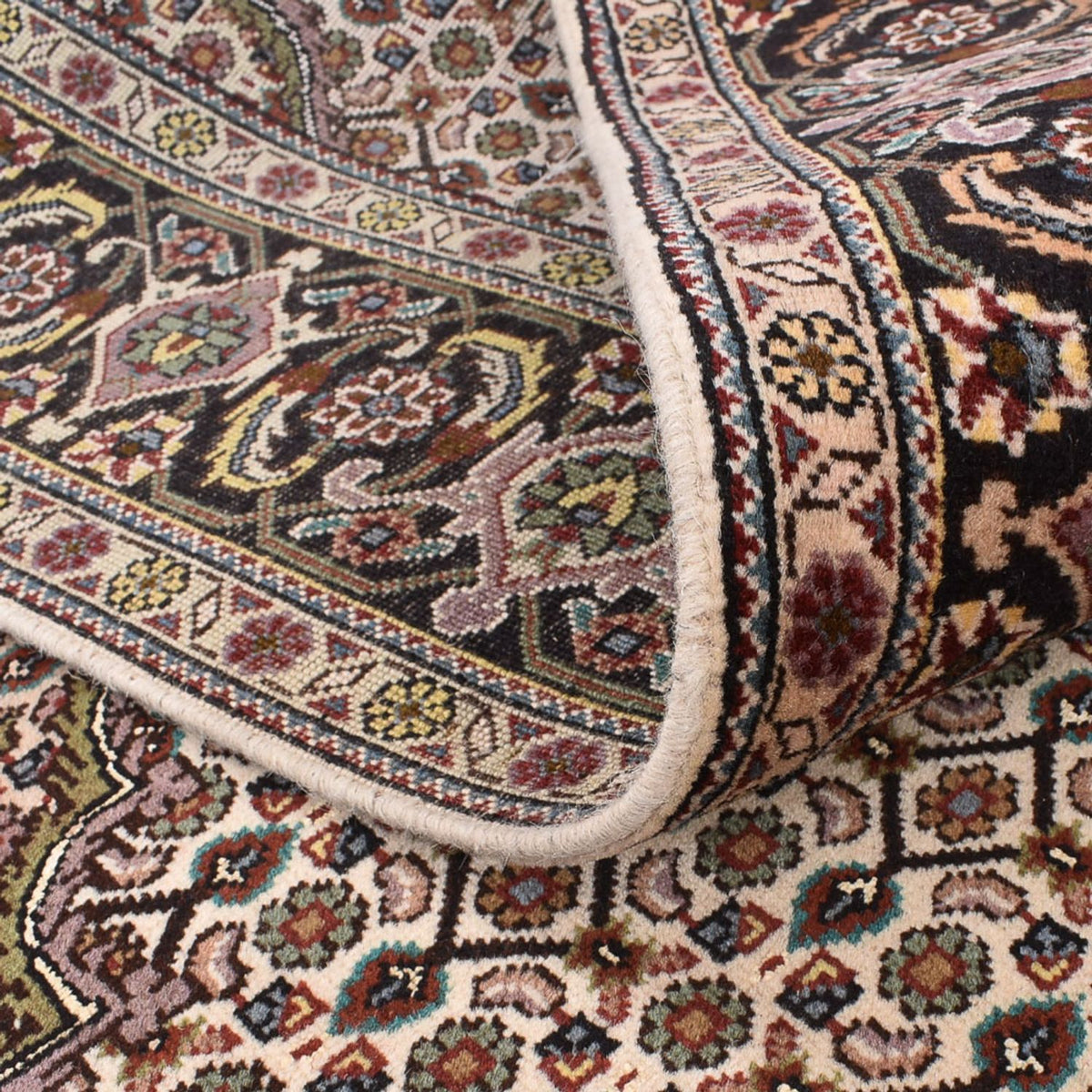 Alfombra Persa - Tabriz - Real cuadrado  - 212 x 200 cm - marrón