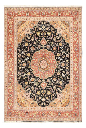 Alfombra Persa - Tabriz - Real - 357 x 248 cm - azul oscuro