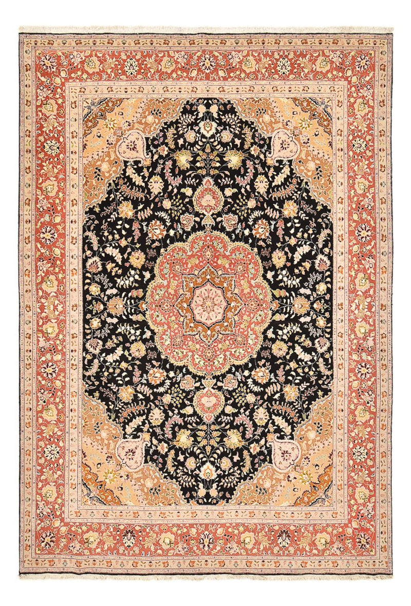 Alfombra Persa - Tabriz - Real - 357 x 248 cm - azul oscuro