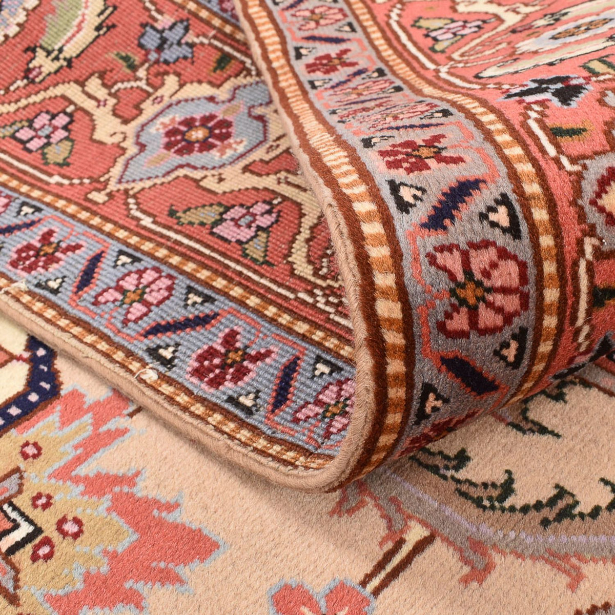 Alfombra persa - Nómada cuadrado - 200 x 197 cm - beige claro