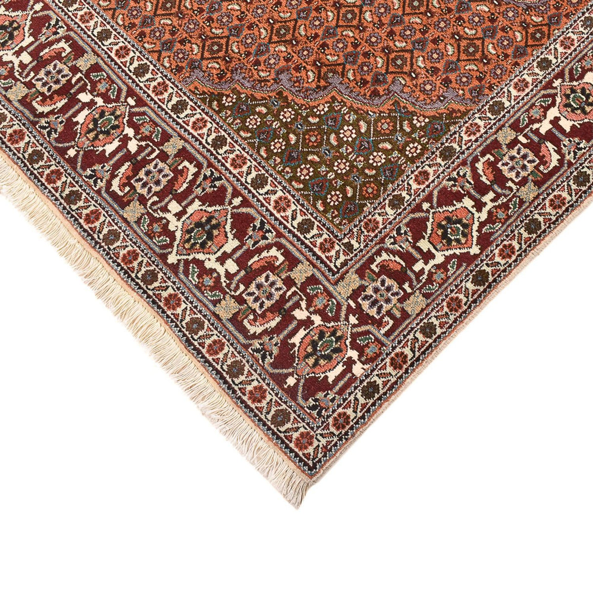 Alfombra Persa - Tabriz - Real cuadrado - 203 x 200 cm - marrón claro