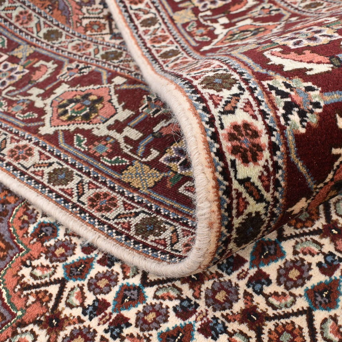 Alfombra Persa - Tabriz - Real cuadrado - 203 x 200 cm - marrón claro