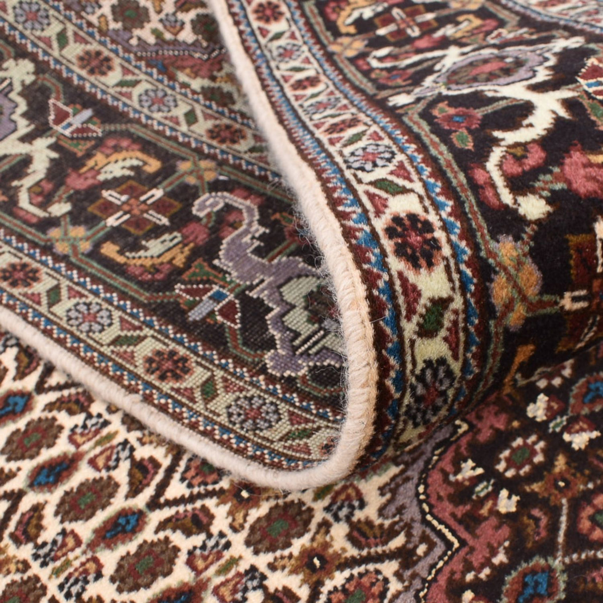 Alfombra Persa - Tabriz - Real cuadrado - 208 x 200 cm - arena