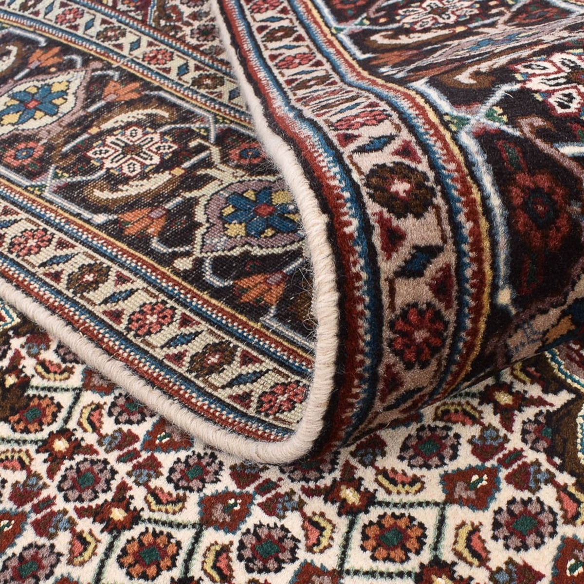 Alfombra Persa - Tabriz - Real cuadrado  - 201 x 201 cm - marrón claro