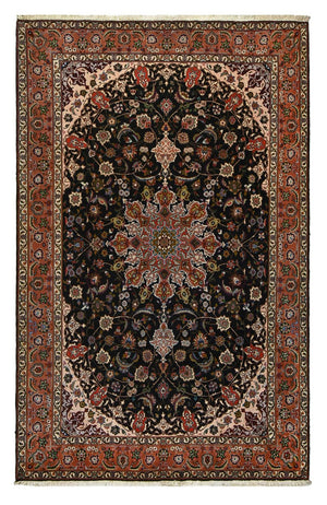 Alfombra Persa - Tabriz - Real - 308 x 201 cm - azul oscuro