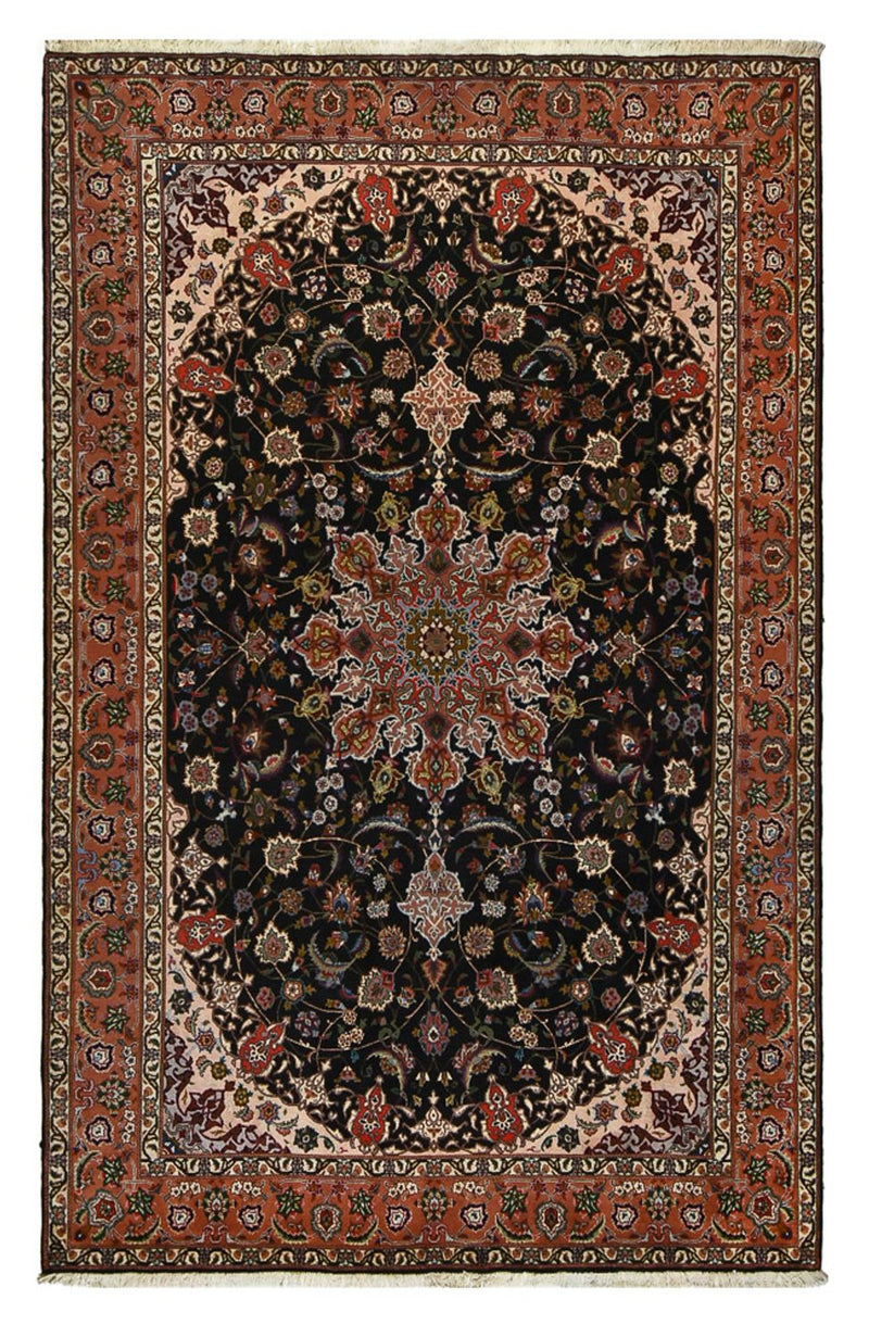 Alfombra Persa - Tabriz - Real - 308 x 201 cm - azul oscuro