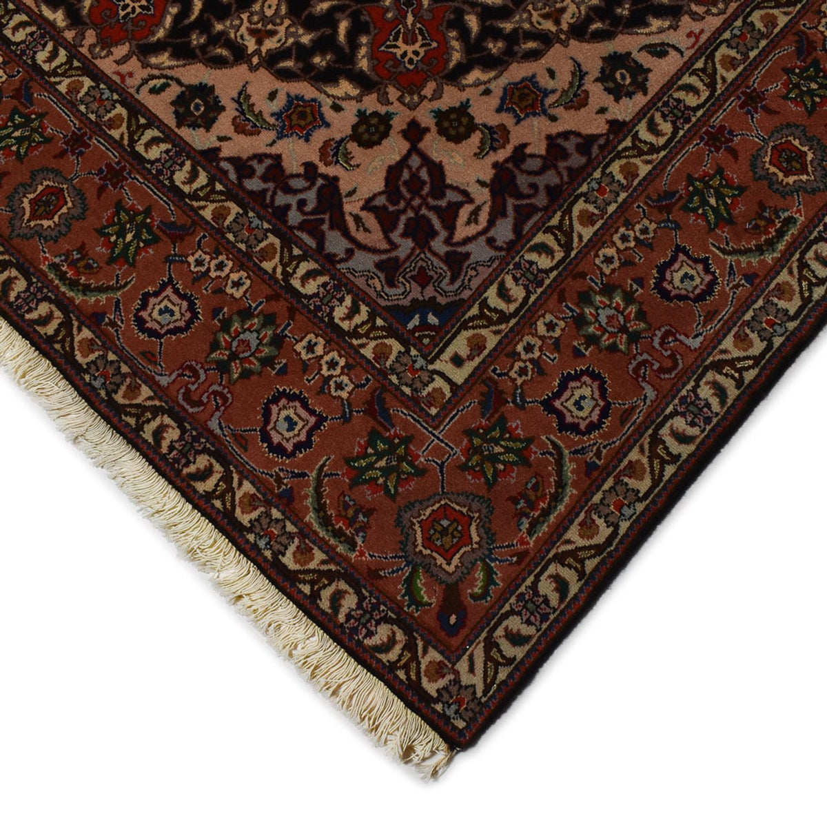 Alfombra Persa - Tabriz - Real - 308 x 201 cm - azul oscuro