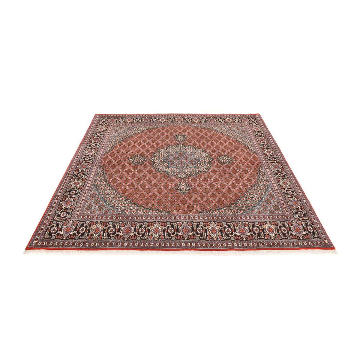 Alfombra Persa - Tabriz - Real cuadrado  - 245 x 245 cm - óxido